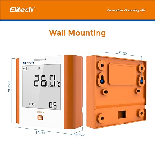 Elitech 100, 000 Points Digital Temperature Humidity Data Logger Medical