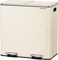 SONGMICS Trash Can, 2 x 10.6 Gallon Garbage Can