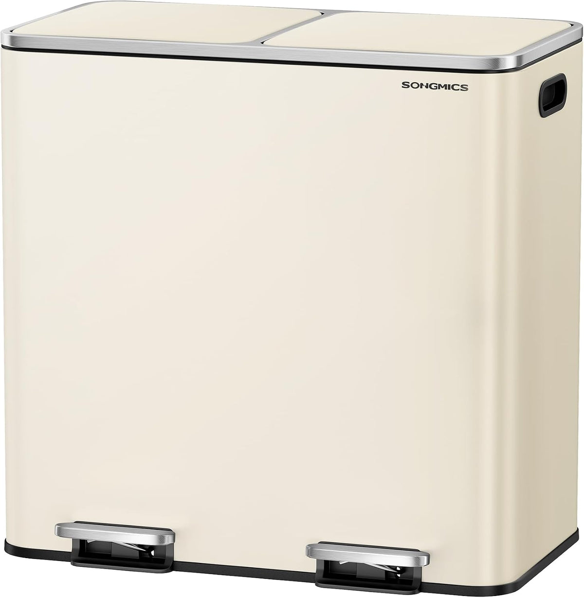 SONGMICS Trash Can, 2 x 10.6 Gallon Garbage Can