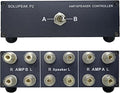SOLUPEAK P2 2-in-1-Out Amp Amplifier Speaker Switcher Selector Switch Splitter