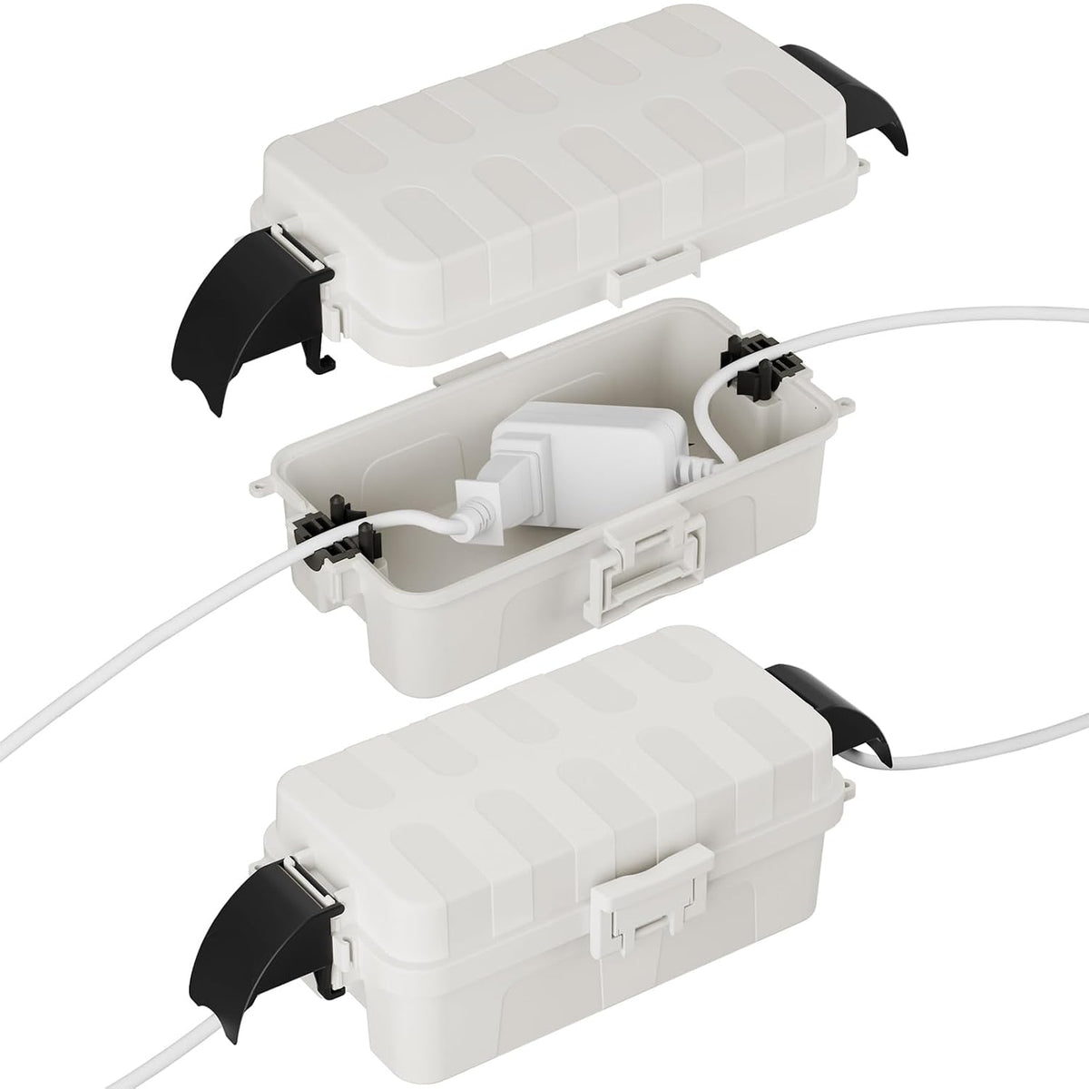 FLEMOON 2 Pack IP55 Outdoor Electrical Box Waterproof, for Outdoor Plug
