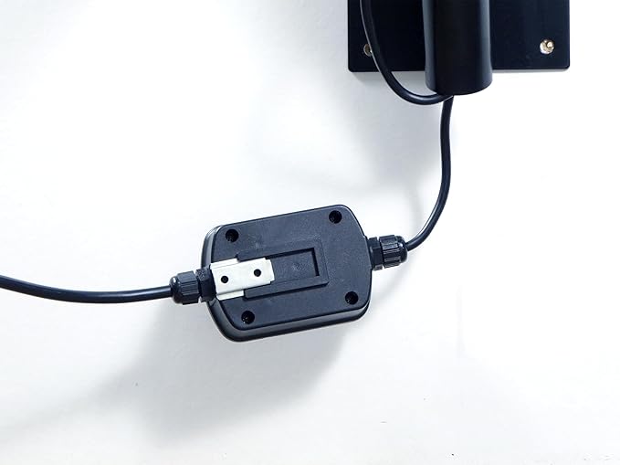 HydroMist Oscillating Wall Mounted Outdoor-Rated Fan, 3-Speed Cord Control