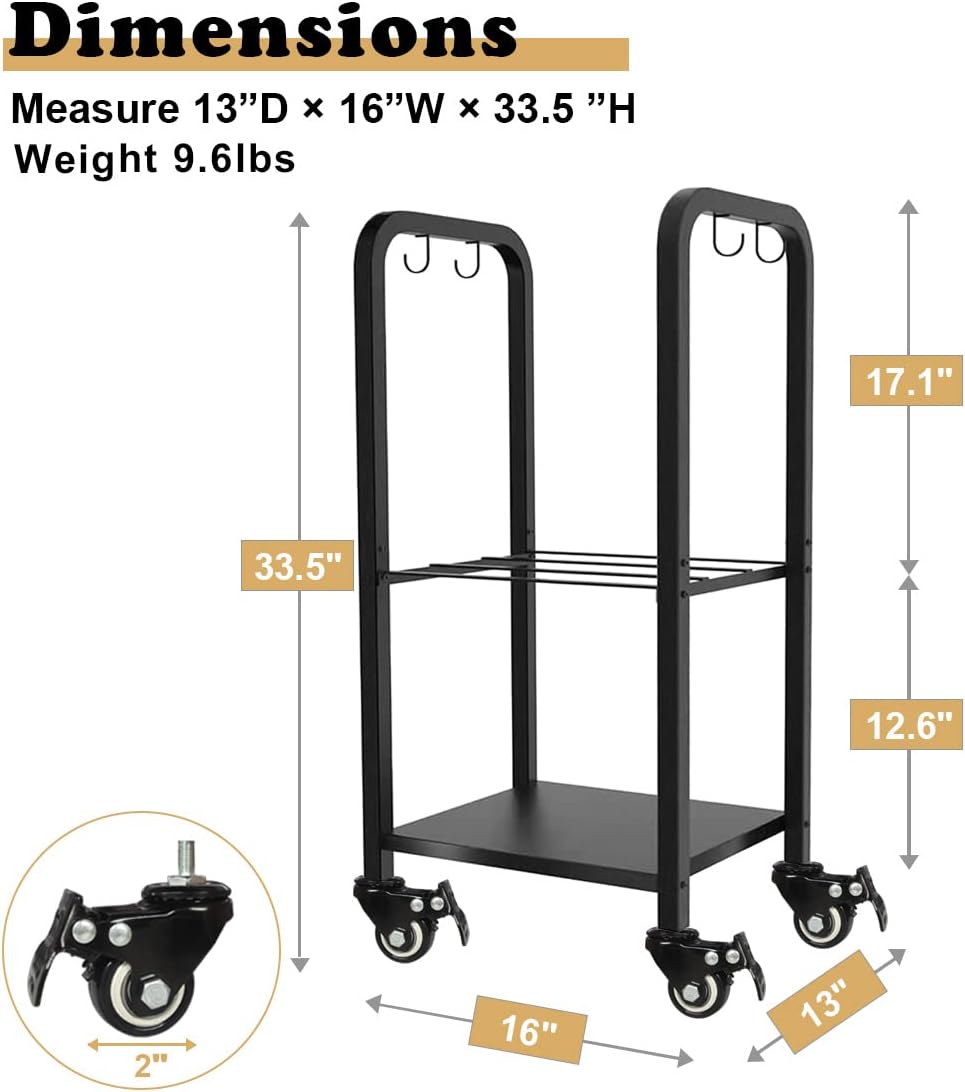 2-tier fireplace firewood rack holder for indoor outdoor, close-up detail