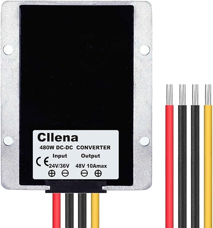 Cllena DC/DC 24V 36V to 48V Boost Converter 10A 480W Step Up Voltage Regulator