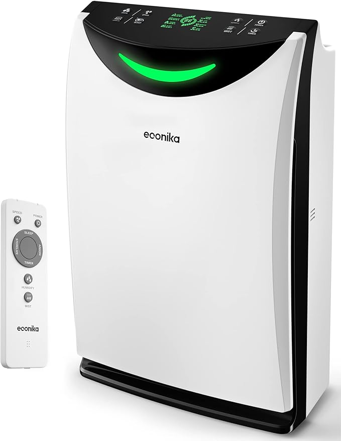 Econika Air Purifier and Humidifier Combo – HEPA Air Purifier