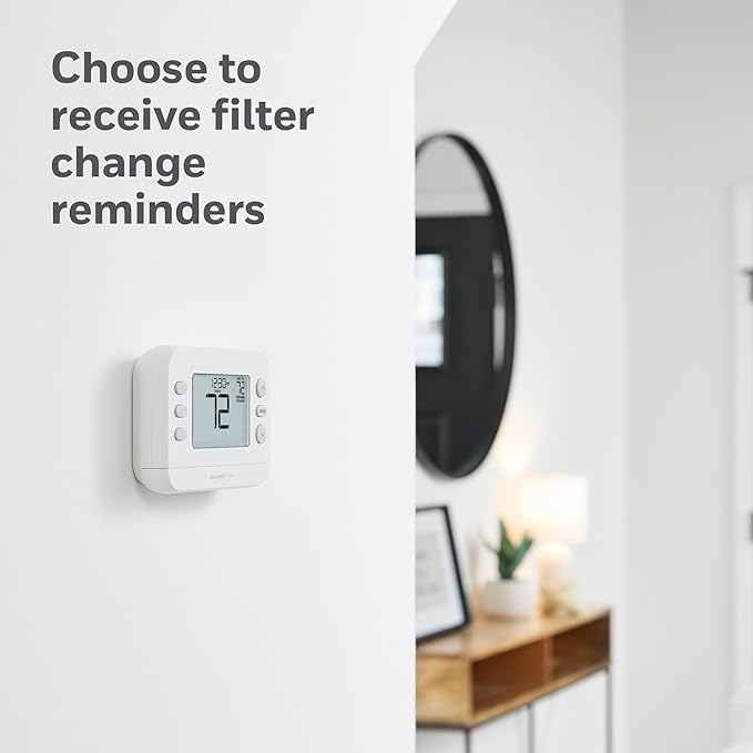 New! Honeywell Home Programmable Thermostat, Conventional/Heat Pump