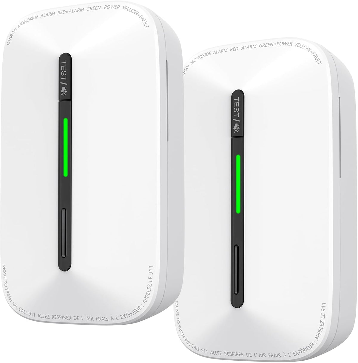 Siterlink Carbon Monoxide Detectors Plug in, 10 Year Replaceable Battery