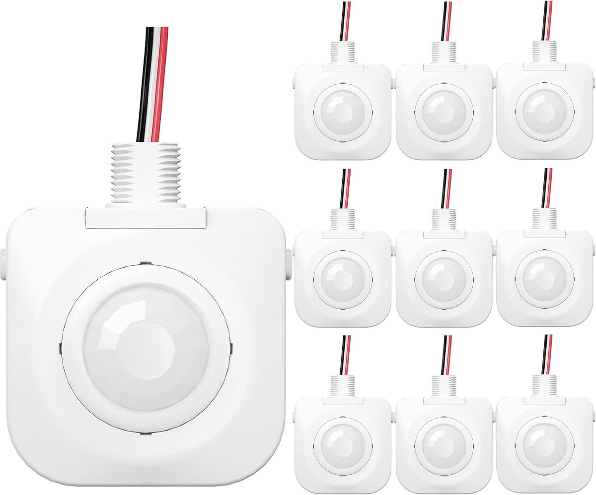 EverElectrix Ceiling Occupancy Motion Sensor, Passive Infrared Technology (10-Pack)