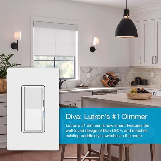 Lutron Diva Smart Dimmer Light Switch
