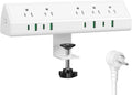 Jgstkcity Desk Clamp Power Strip, 45W Fast Charging Station, 4 USB-C, 4 USB-A