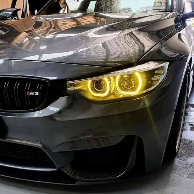 SOCAL-LED LIGHTING Yellow Angel Eye Daytime Running Light DRL Non-Adaptive