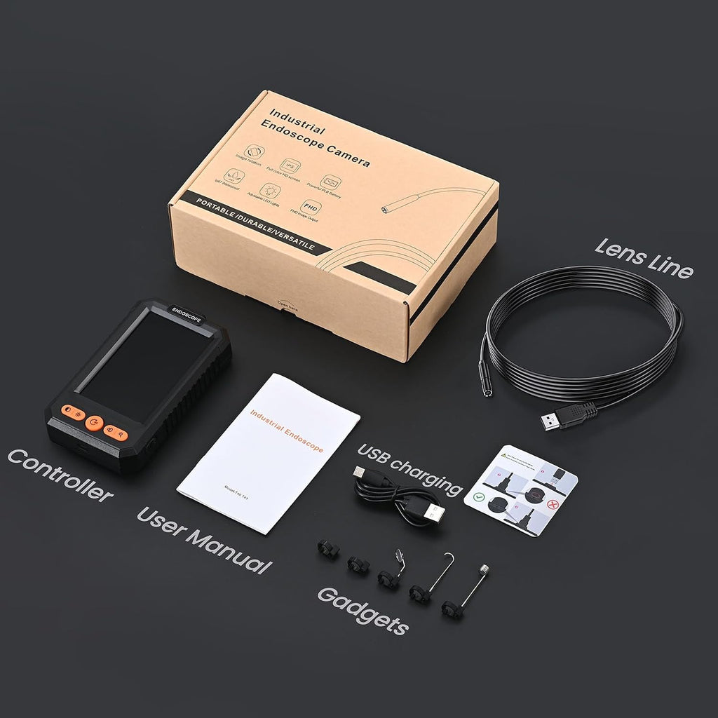 blueswan endoscope camera with light 4.3" ips 1080p, view 9