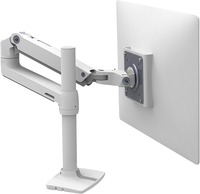 Ergotron – LX Monitor Arm, Single Monitor Desk Mount – fits Flat Curved