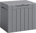 Flamaker Deck Box 30 Gallon, Waterproof Resin Small Storage Box with Lid