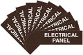 All Quality Basic Electrical Panel Sign (10 Pack)