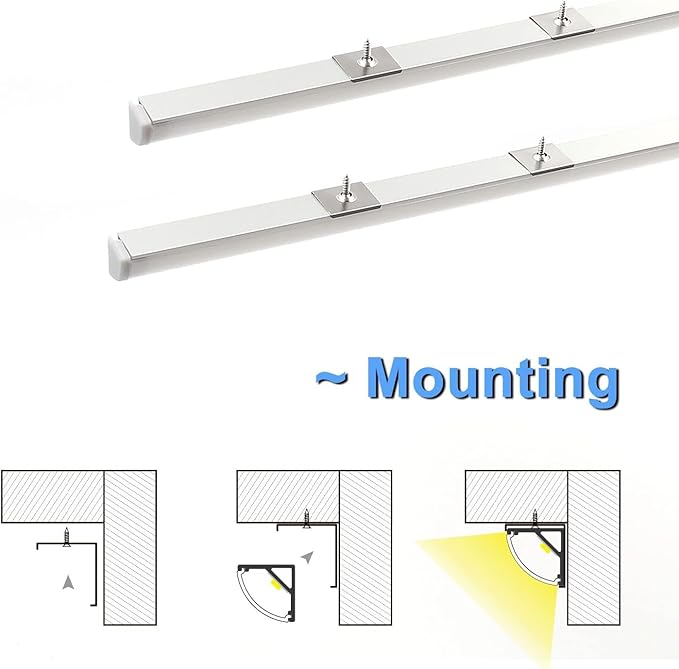 VST 20pack 3.3ft LED Channel, V Shape Led Diffuser Channel, LED Aluminum