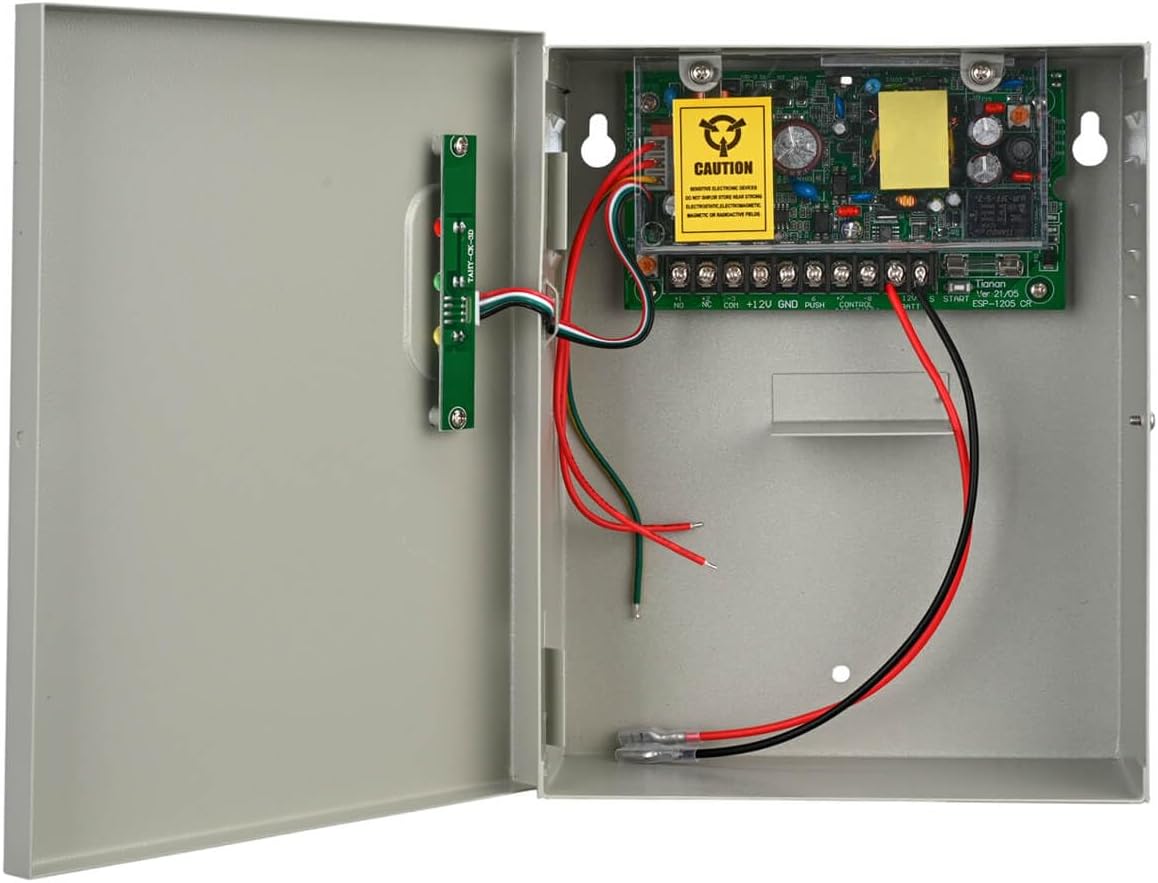 power supply controller for door access system electric showing dimensions