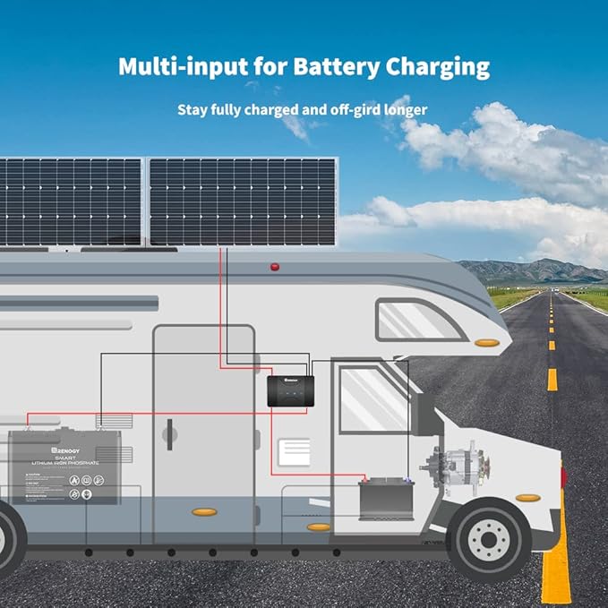 Renogy 50 Amp MPPT Charge Controller 12V MPPT Solar Charge Controller, Capable