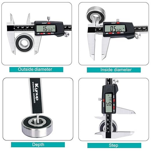 Kynup Digital Caliper, 8 Inch Micrometer Caliper Tool, Vernier Caliper