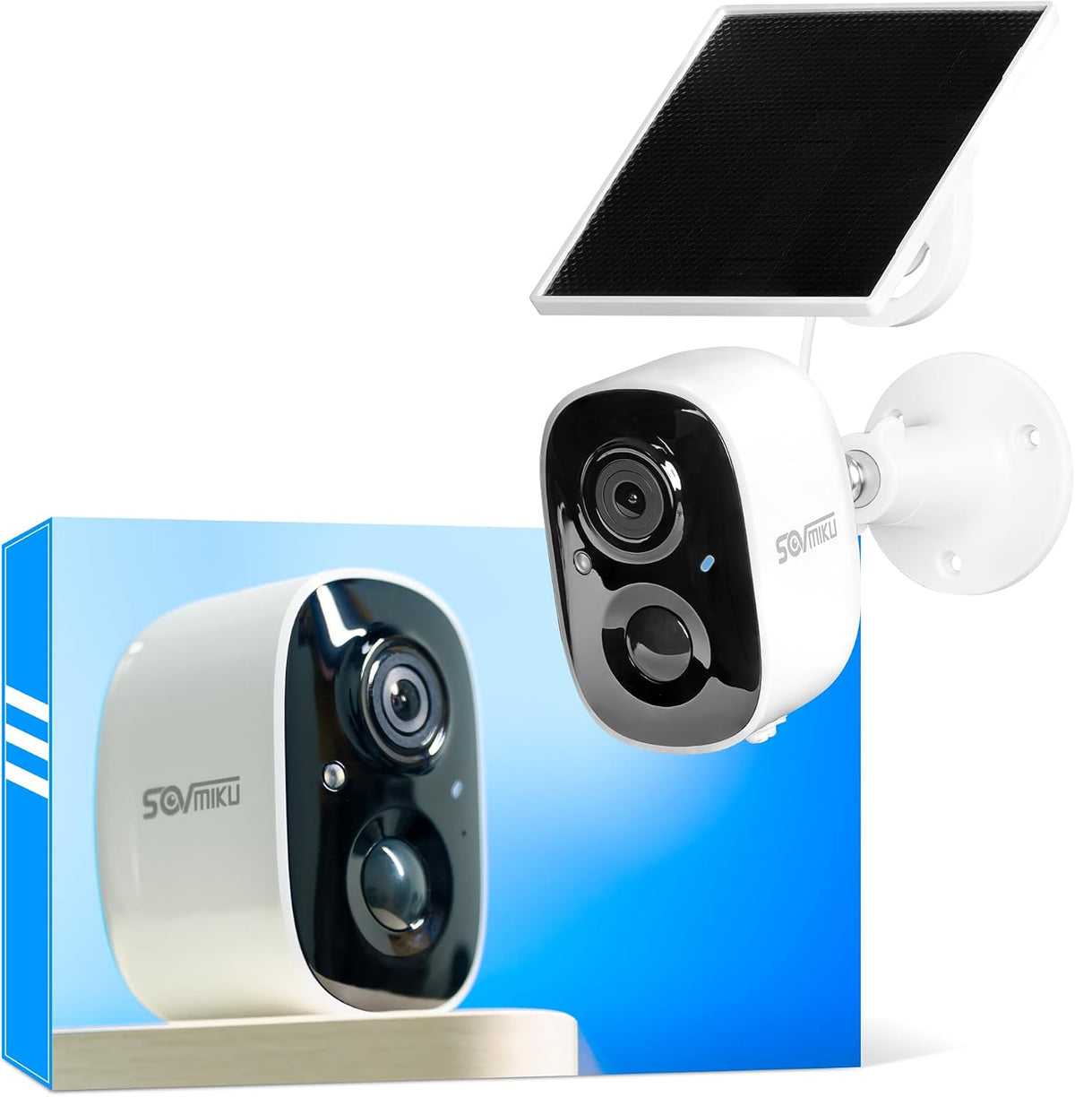 Vicohome CG6 2K Solar Security Camera, Wireless Outdoor, No Wiring Needed