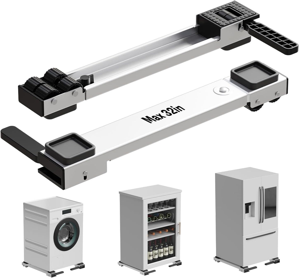 KVRG Appliance Rollers Heavy Duty, Newest Extendable Appliance Sliders