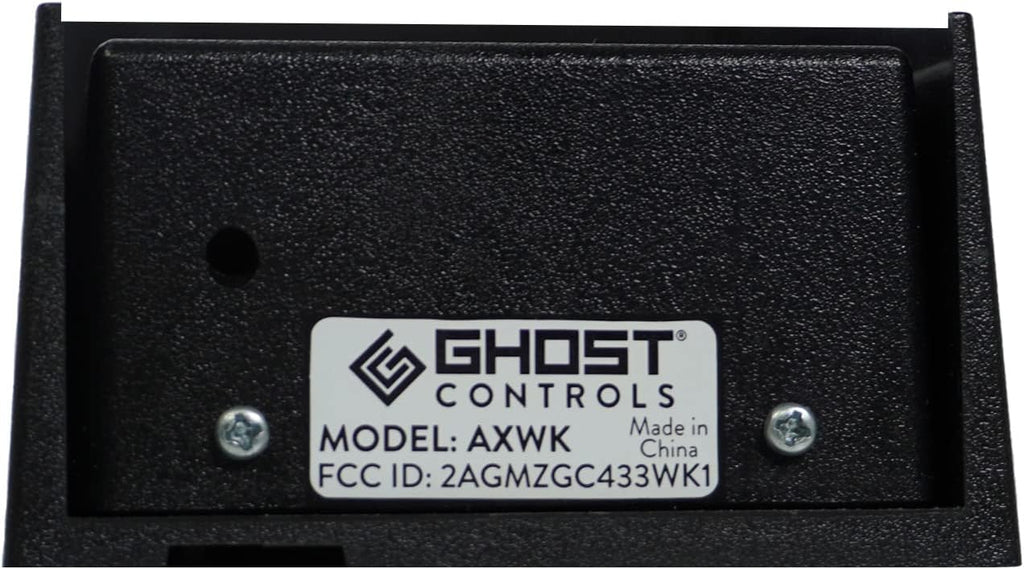 ghost controls premium wireless keypad for automatic gate, side view