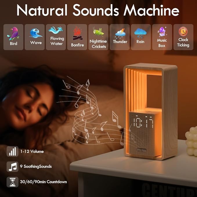 WILIT Digital Alarm Clock, Sunrise Alarm Clock