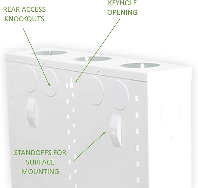 Legrand - OnQ 14 Inch Cable Management, In-Wall 20-Gauge Media Box, Structured