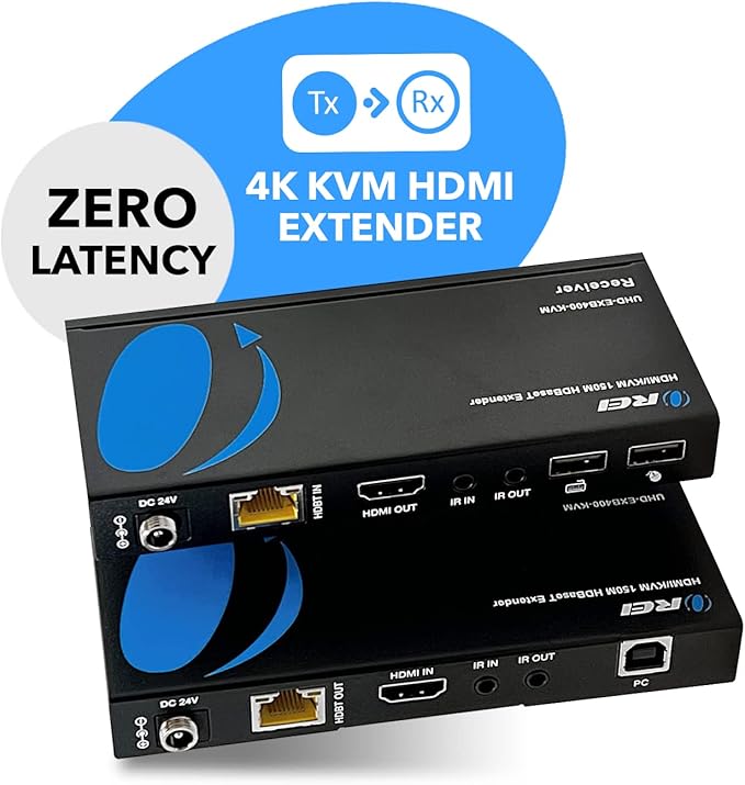 OREI 4K@60Hz KVM HDMI Extender Over Ethernet PoC Single HDBaseT