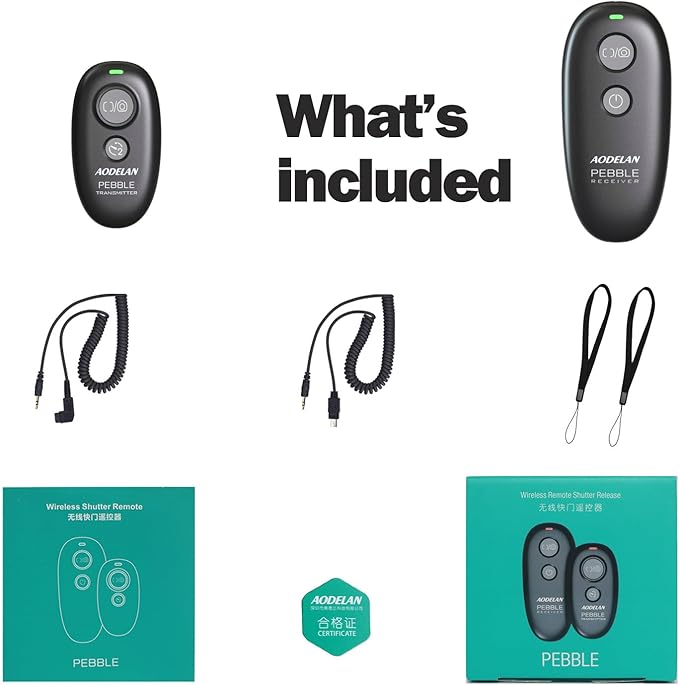 AODELAN Camera Remote Control | Wireless Shutter Release |
