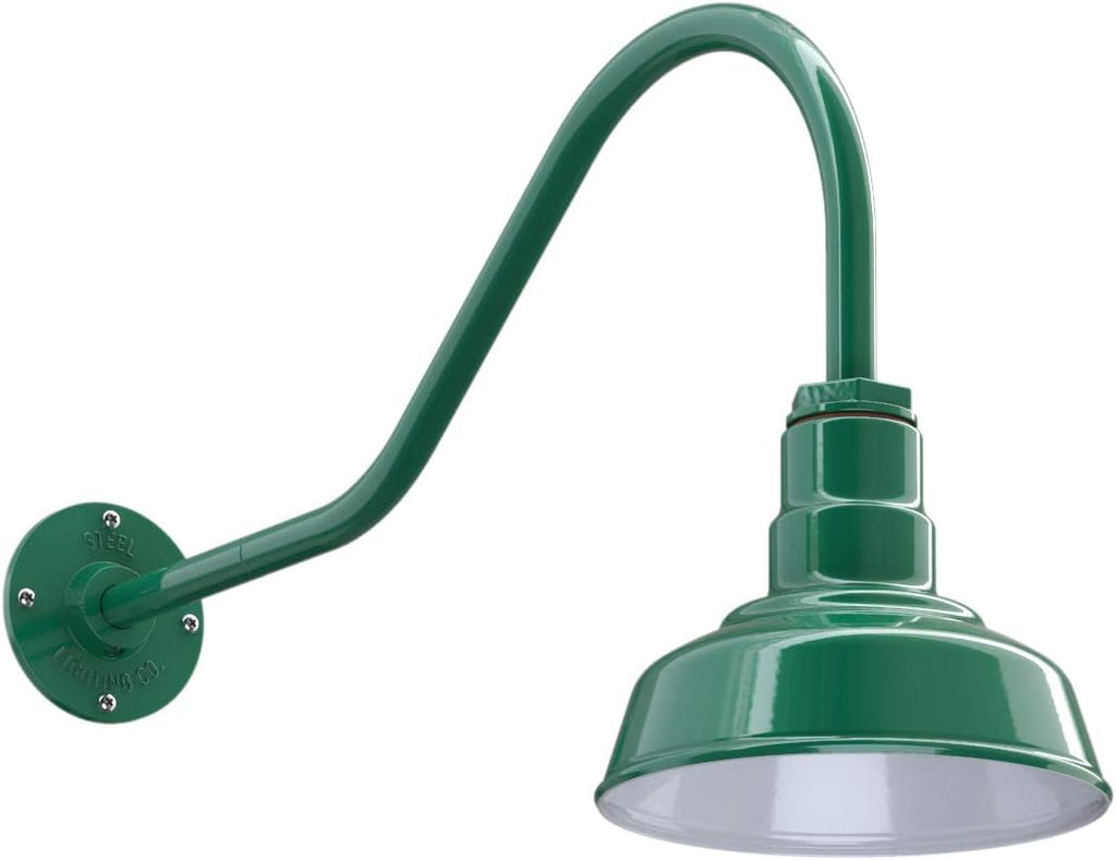 Steel Lighting Co. Hawthorne Barn Light | Outdoor Wall Mounted | 8 inch Dome |
