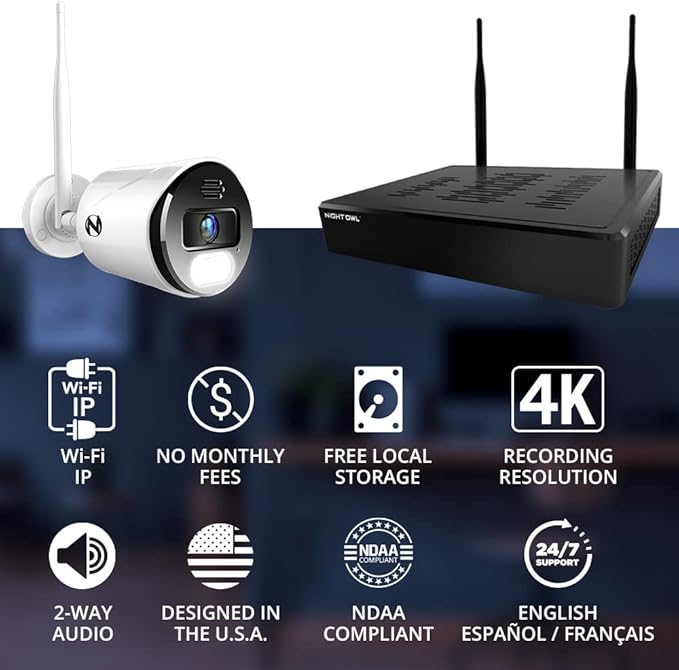 Night Owl Sp, Llc Night Owl 10 Channel Bluetooth Video Home Security Camera