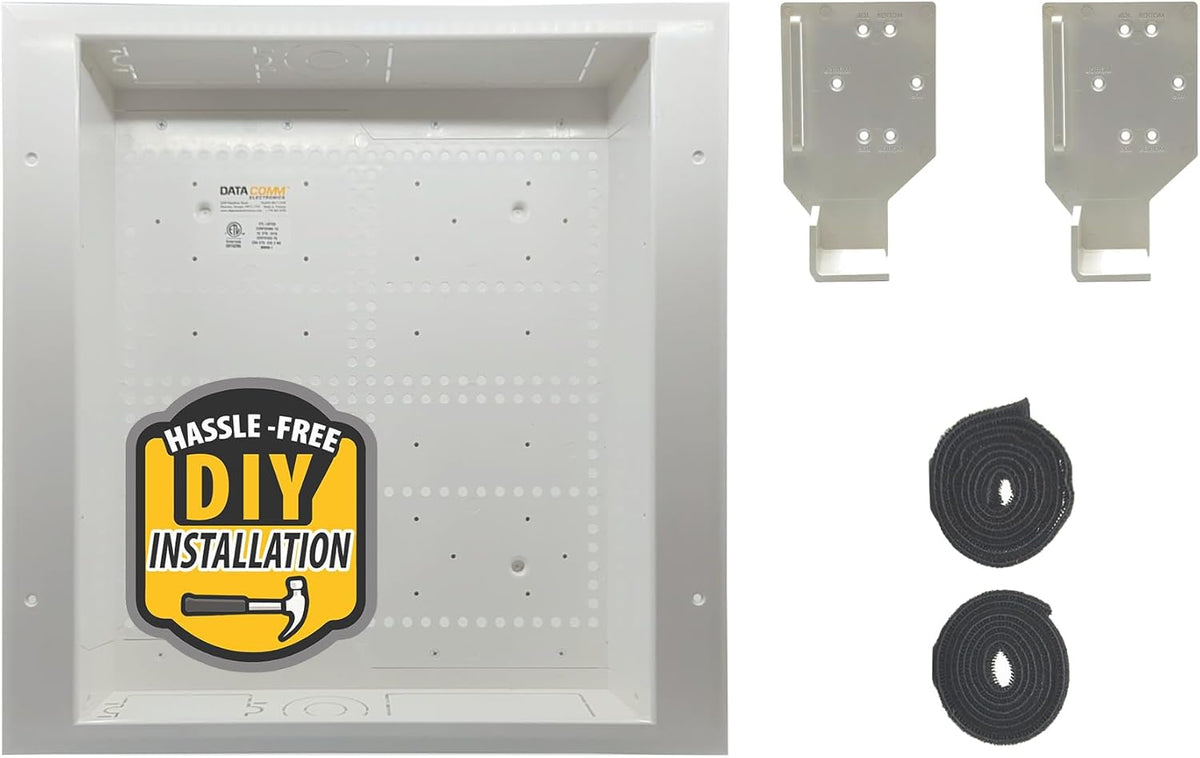 DataComm Electronics 45-8017-1 Multi-Functional Recessed Media Box