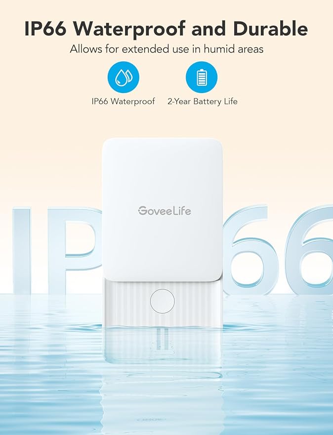 GoveeLife Premium Smart Water Leak Detector 2 (6 Pack)