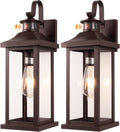 Roravilila Dusk to Dawn Motion Sensor Outdoor Lights Oil Rubbed Bronze 2-Pack