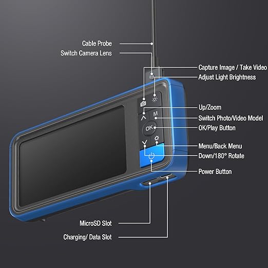 Dual Lens Endoscope Camera