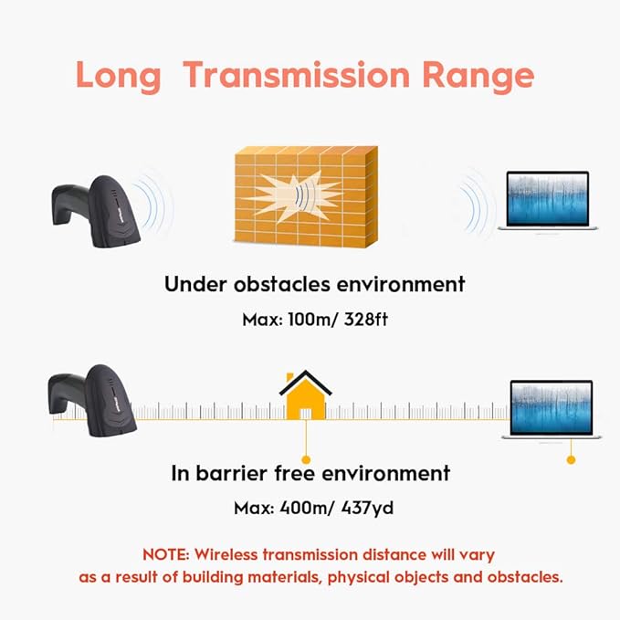 NADAMOO Wireless Barcode Scanner