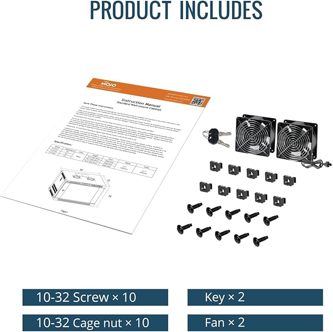 Tecmojo 12U Wall Mount Rack