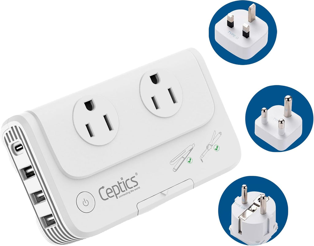 Ceptics South Africa Voltage Converter - 200W Convert 220V to 110V