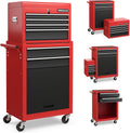 IRONMAX 6 Drawers Rolling Tool Chest, 2 in 1 Detachable Tool Chest