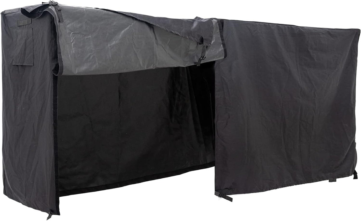 Firewood Log Rack Cover 8ft Wood Storage Rack Cover Black