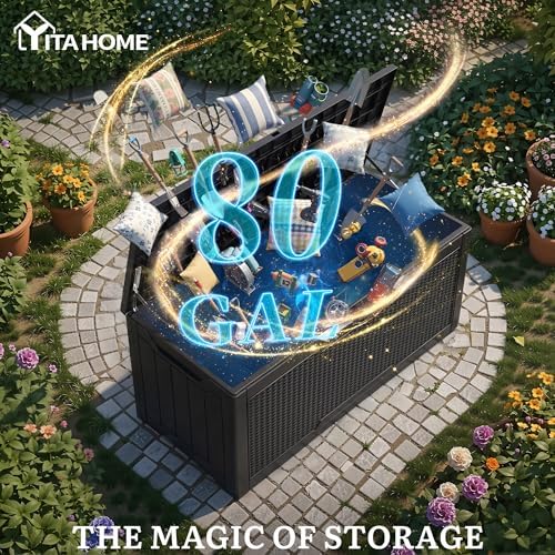 YITAHOME 80 Gallon Outdoor Storage Box