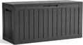 EasyUp 80 Gal Resin Outdoor Storage Box Waterproof Lockable Deck Box
