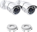 ZOSI 2-Pack 5MP Add-on PoE Security Camera with Ethernet Cables, 120ft Night Vision, IP66 Weatherproof, Outdoor Indoor Home Bullet Camera Only Compatible Same Brand 5MP 4K PoE NVR Systems