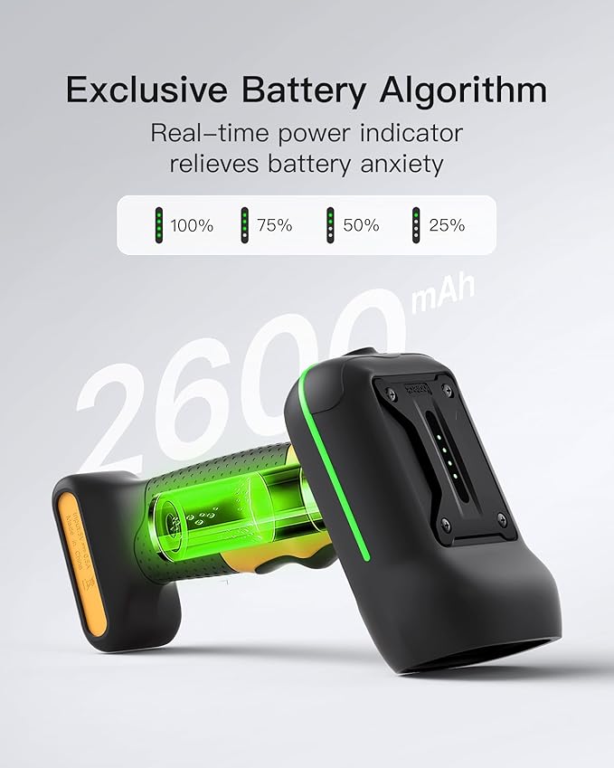 Inateck Industrial Barcode Scanner Bluetooth, 1D 2D QR Code Scanner Wireless