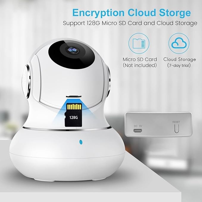 litokam 360 Cameras for Home Security 2K, 2 Pack Indoor Security Camera for