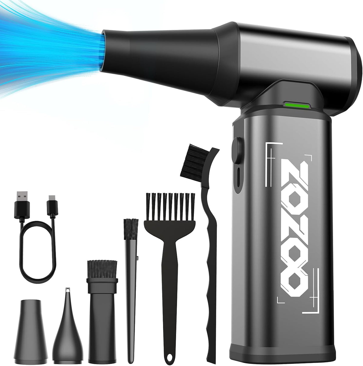 Compressed Air Duster, 180000RPM Powerful Cordless Electric Air Duster