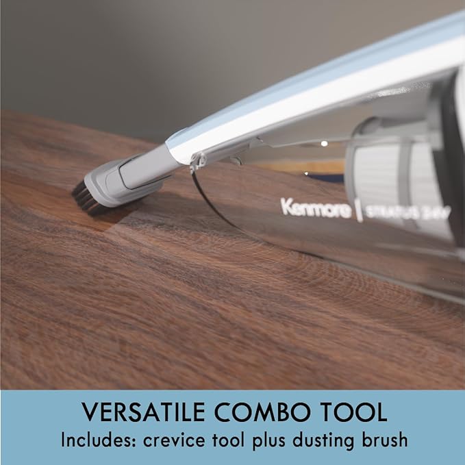 Kenmore DS1020 16V Cordless Stick Vacuum Lightweight 2-in-1 Handheld, LED