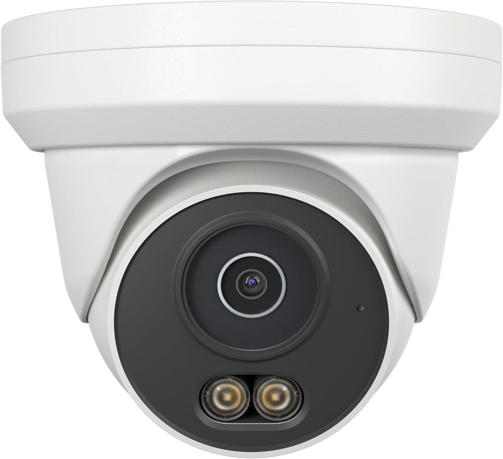 UNILOOK 4MP PoE Camera, Turret Security PoE IP Camera Outdoor Indoor Wired
