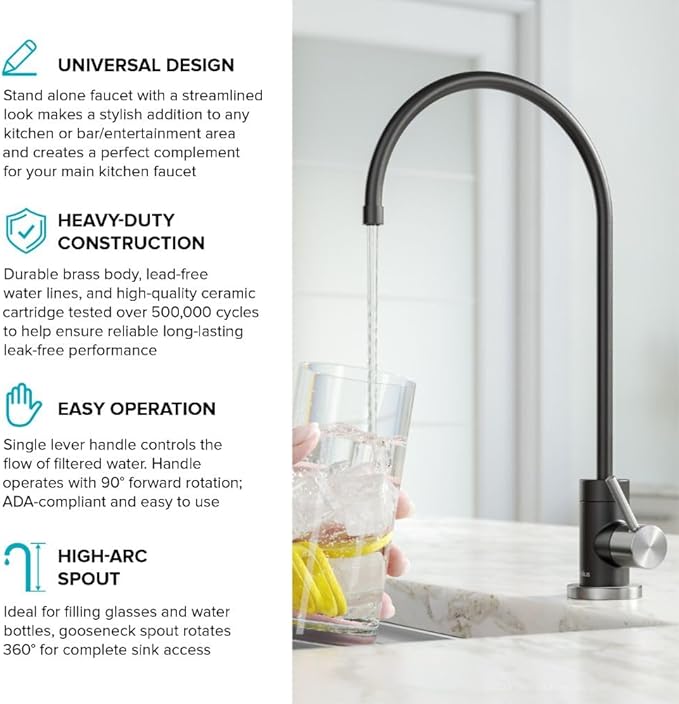 KRAUS® Purita™ Single Handle Drinking Water Filter Faucet